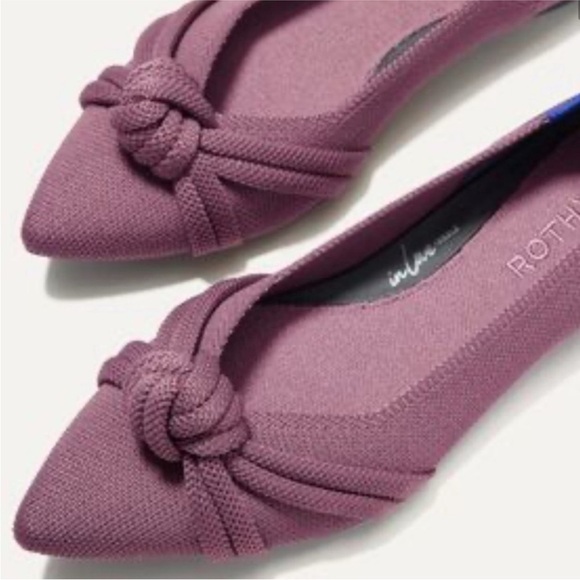 ROTHY’S The Knot Point II Women's Purple Mauve Flats - Picture 2 of 7